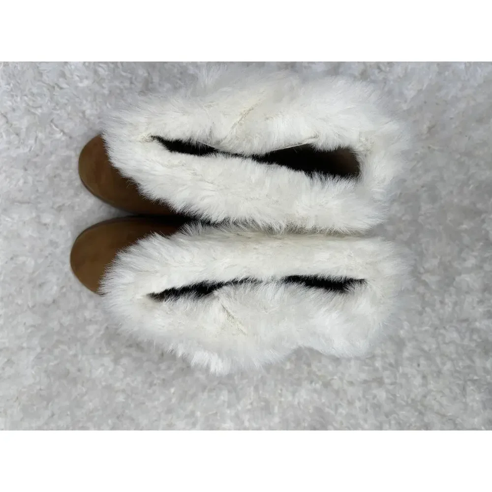 Sonoma Brown Faux Fur Boots Chestnut Alainaa Snow Winter Girls 4 Goods For Life